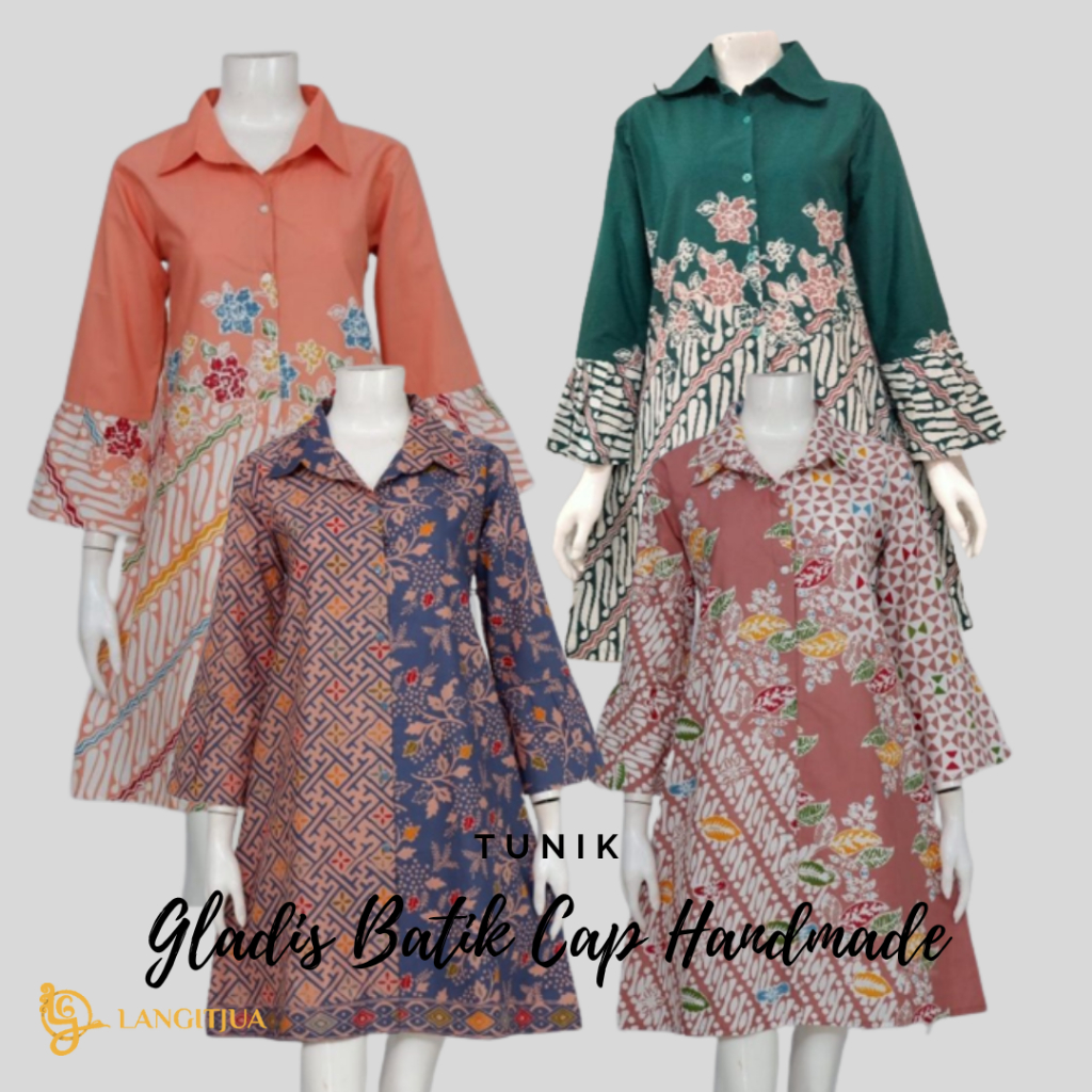 GLADIS TUNIK BATIK CAP PREMIUM ASLI SOLO | BAJU BATIK BUSUI FRIENDLY