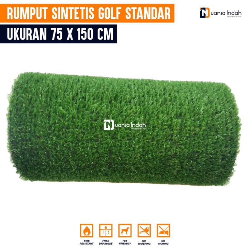 RUMPUT SINTETIS GOLF STANDAR UKURAN 75x150 CM