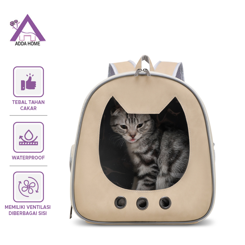 Tas Kucing Anjing Unik Transparan Pet Cargo Ransel Hewan Travel Bag Simple