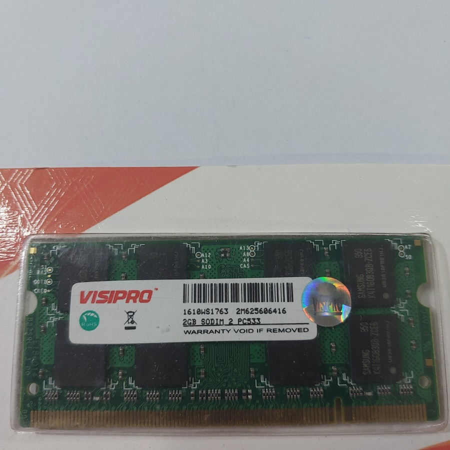ram memori sodim ddr2 2gb 5300 visipro