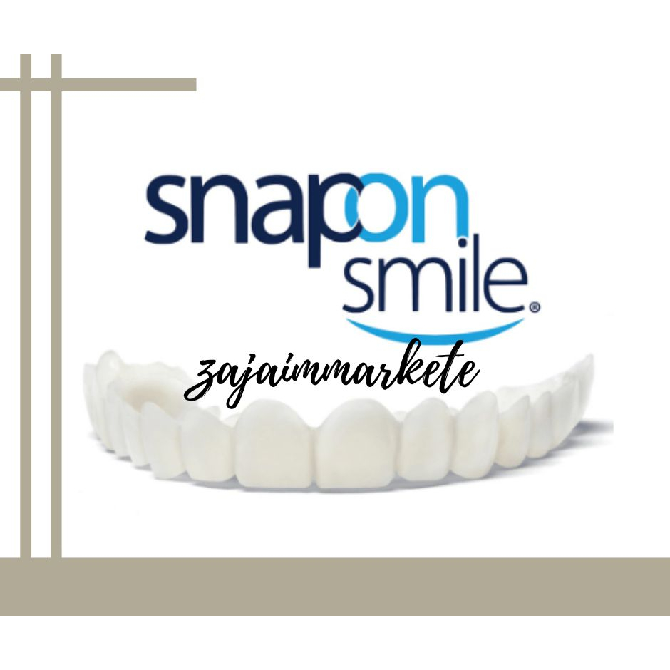 Snap On Smile 100% ORIGINAL Authentic / Gigi Palsu Snapon Smile Silikon Gigi Palsu Atas Bawah Satu S