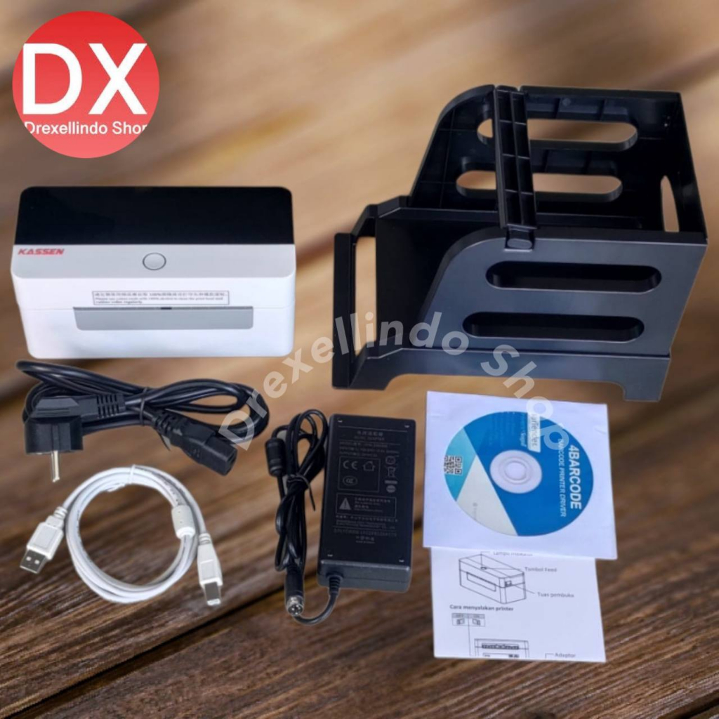 PRINTER LABEL BARCODE 100mm KASSEN DT-540 USB dan  BLUETOOTH - FREE HOLDER