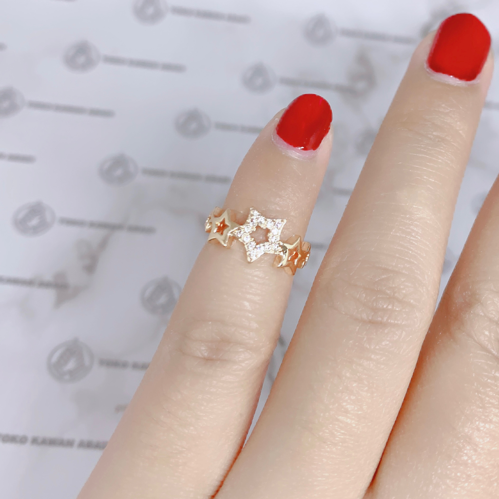 Cincin Anak Perempuan Xuping Gold Motif Permata KupuKupu *09