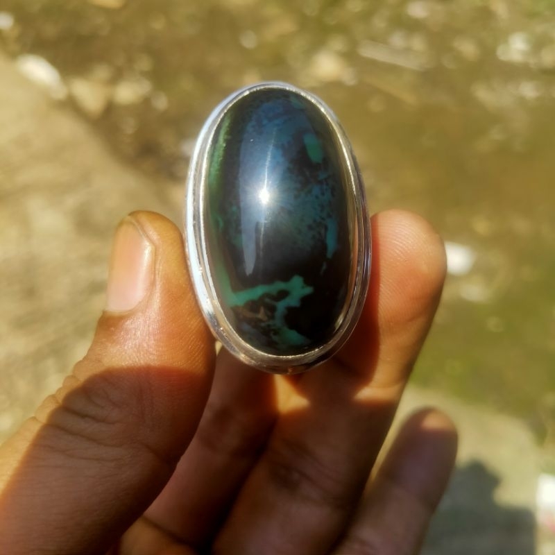 batu bacan coklat asli natural dari bahan