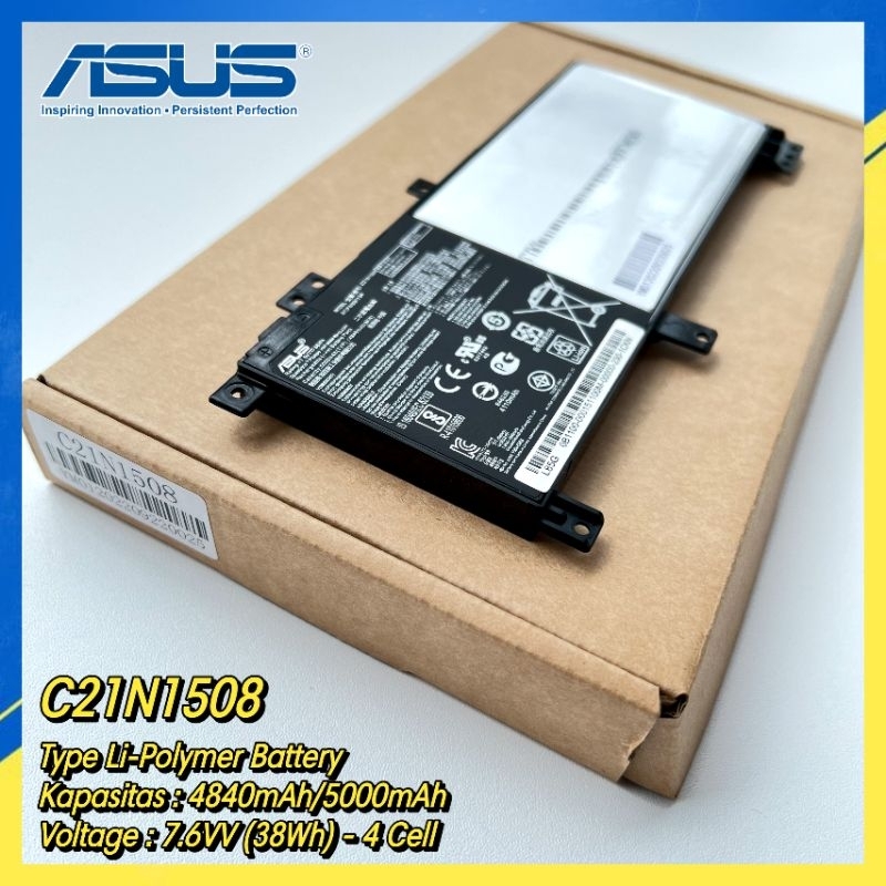 Baterai Battery Laptop Asus A456U A456UR A456UQ A456UF A456UV A456 C21N1508