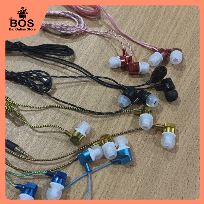 BOS - HF MUSIC MP3 NEW RANDOM | HANDSFREE HENSET EARPHONE NON MIC STEREO