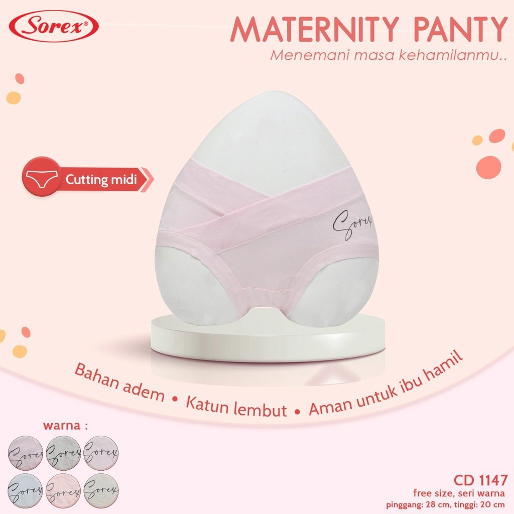 Celana Dalam SOREX - CD Ibu Wanita Hamil - MATERNITY PANTY 1134 1132