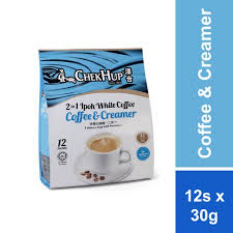 

CHEKHUP 2IN1 IPOH WHITE COFFEE (COFFEE & CREAMER) CHEK HUP ISI 12SACHETS