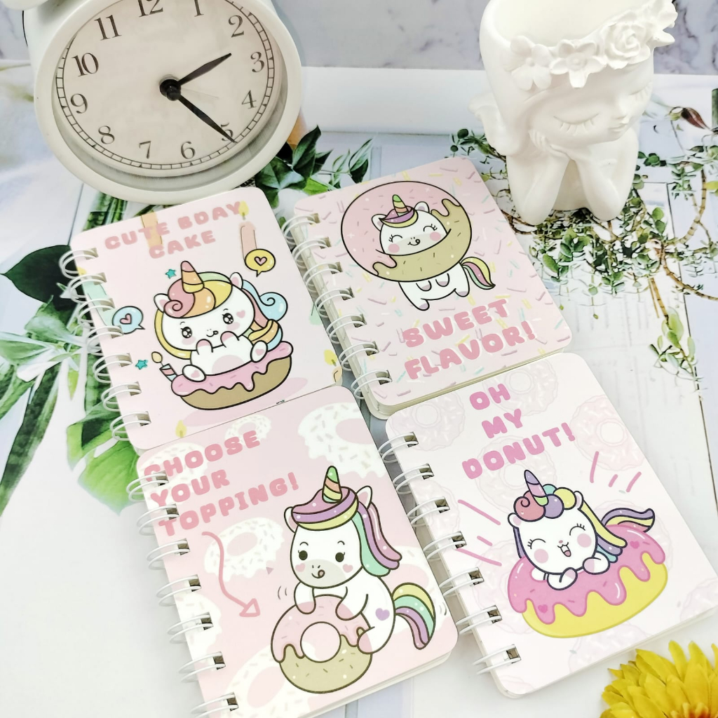 Notebook Buku Diary Spiral Karakter Lucu Unik ukuran A7 isi 80 Halaman / Buku Tulis Spiral Kertas Bergaris Ready banyak pilihan Motif Alat Tulis Sekolah Anak Terlengkap Kualitas Terbaik bisa COD