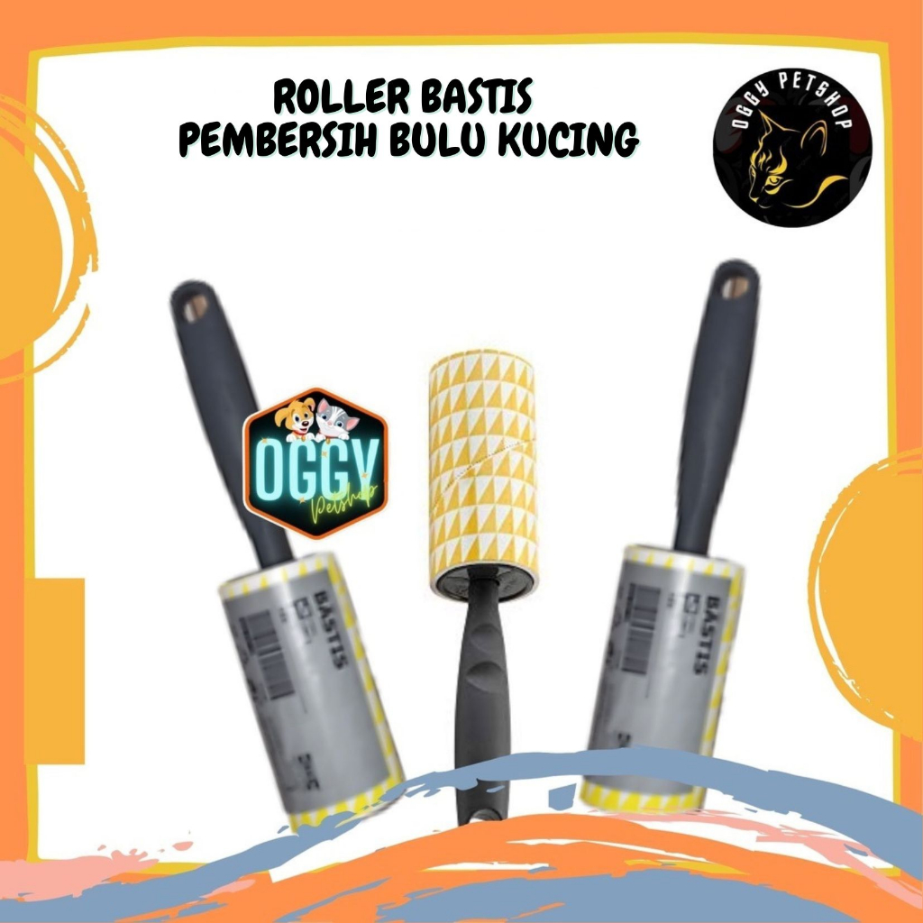 Original BASTIS Roller Pembersih Bulu Kucing Anjing Lint Roller