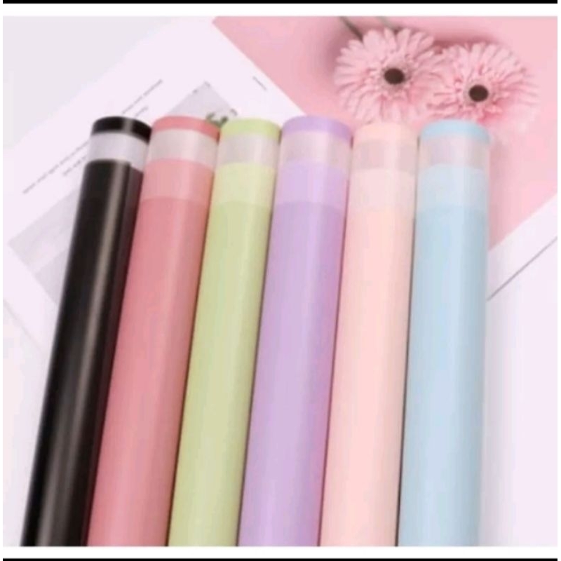 

Kertas Buket Cellophane Double Frame/Flower Wraping(wajib beli kardus packing)