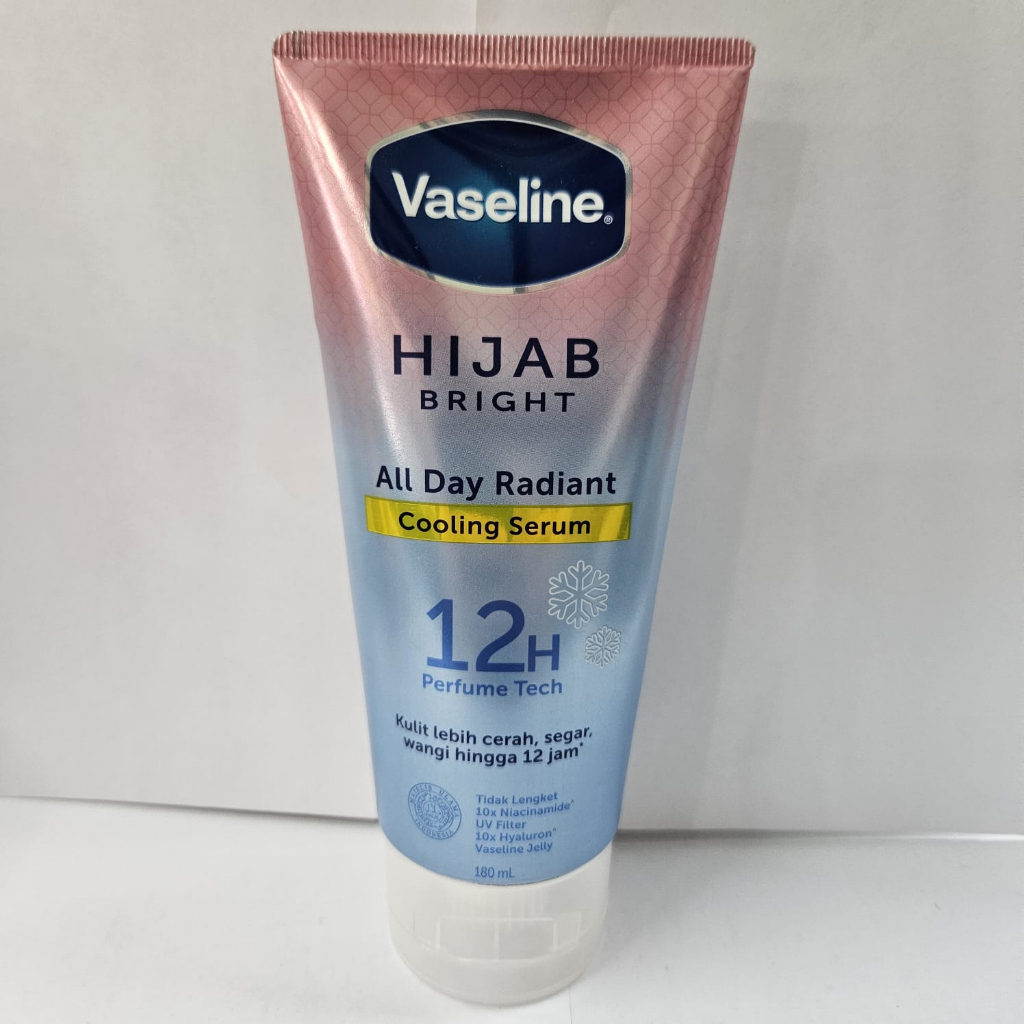 Vaseline Hijab Bright Hand &amp; Body Serum All Day Radiant, SPF 20 PA ++, Omega Night Renew 180 ML