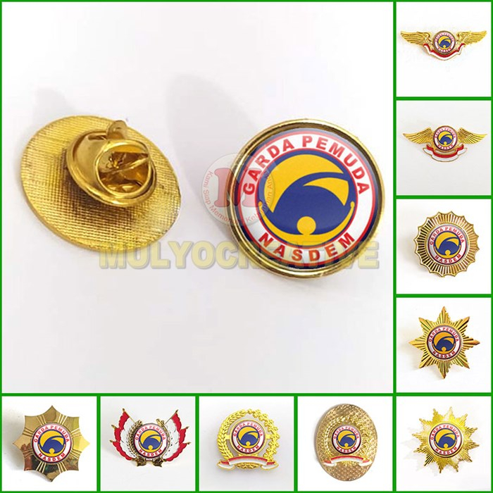 Pin Garda Pemuda Nasdem Pin Bros Wing Logo Garda Nasdem