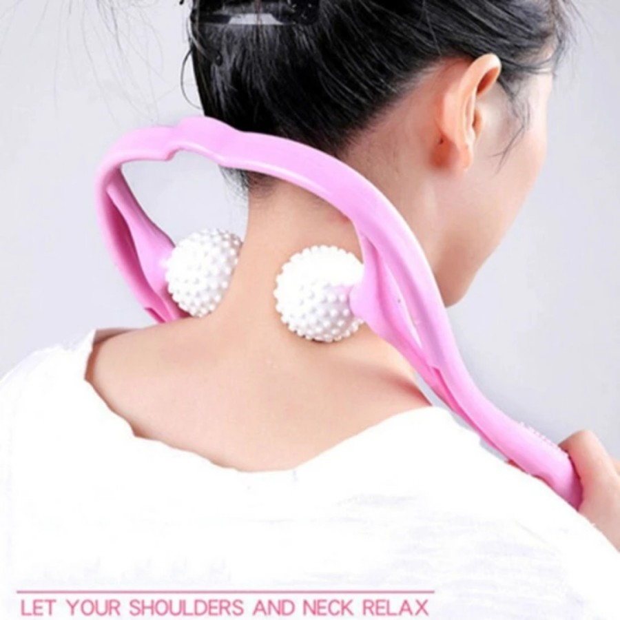 Alat Pijat Leher Roller Bola Jepit Duri Neck Massager Kaki Tangan Body