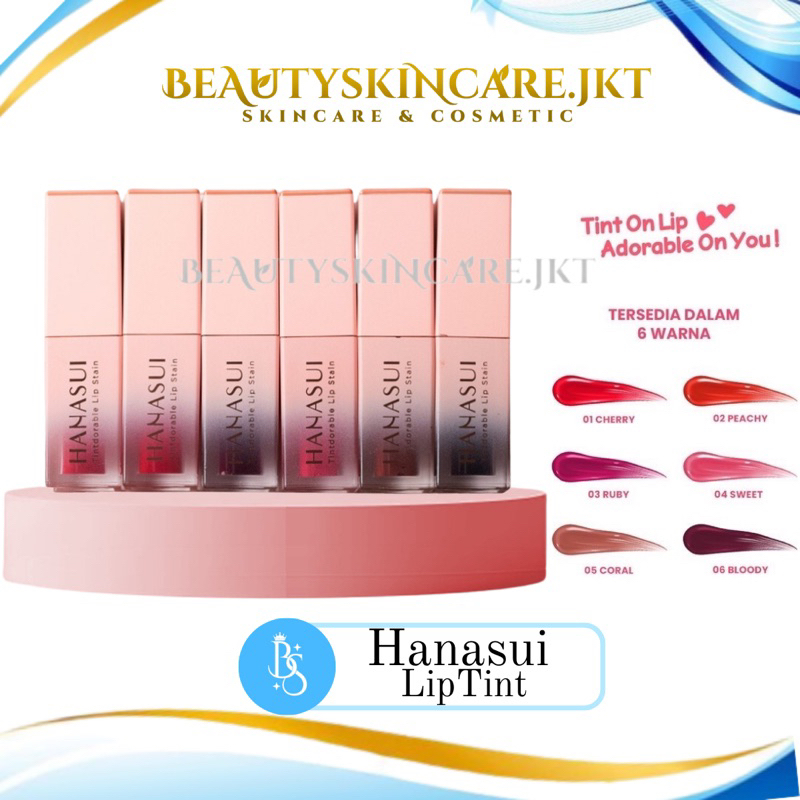 HANASUI Tintdorable Lip Stain | Liptint Hanasui Halal BPOM