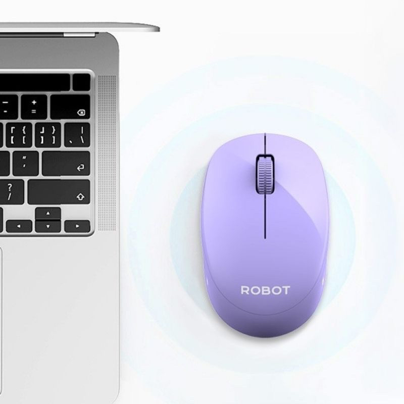 ROBOT M210S 2.4G Wireless Silent Click Optical USB Mouse - Garansi Resmi 1 Tahun