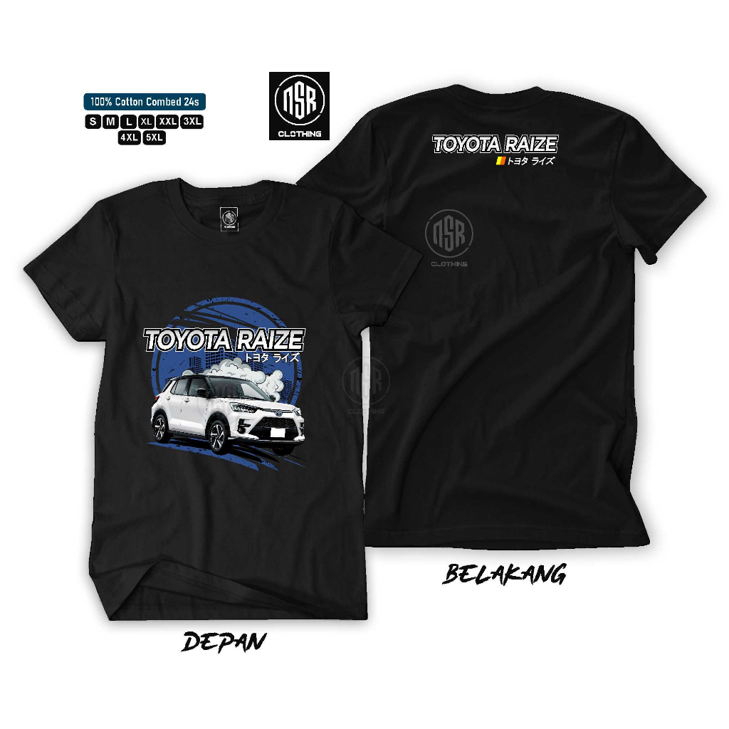 T-shirt toyota raize/kaos toyota raize/baju toyota raize