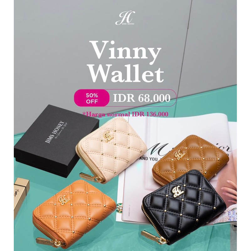 VINNY WALLET DOMPET KARTU FREE BOX EXCLUSIVE