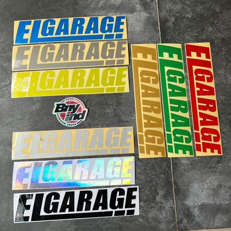 Stiker Sticker ELGARAGE cutting