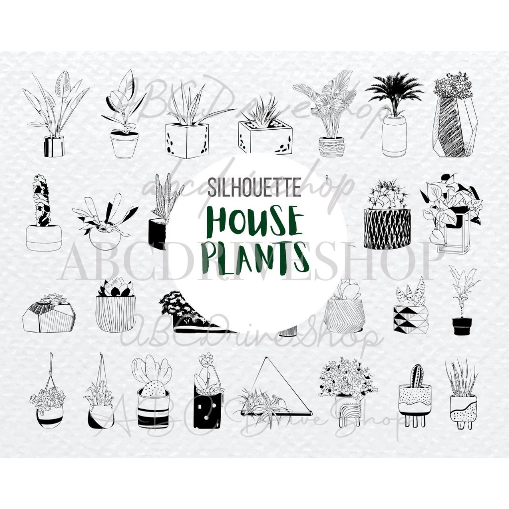 Procreate Brush - House Plants Procreate Stamps