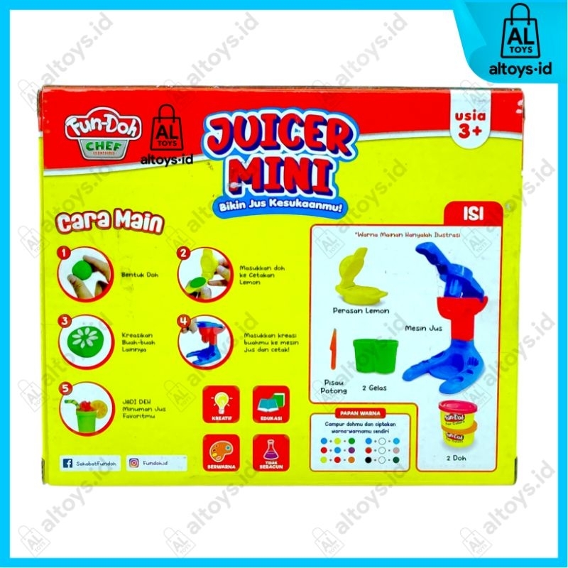 MAINAN EDUKASI FUNDOH LILIN PLASTISIN &amp; CETAKAN SET JUICER MINI / PERMENKU / FRED CHICKEN FUN-DOH  MAINAN EDUKASI MURAH MAINAN ANAK PEREMPUAN MAINAN FUNDOH SET