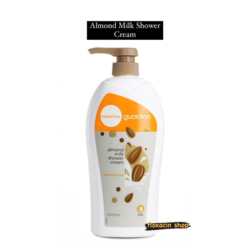Guardian Essential Milk Almond Soft Shower Cream 1 Liter / Sabun Mandi Guardian / Sabun Mandi Cair