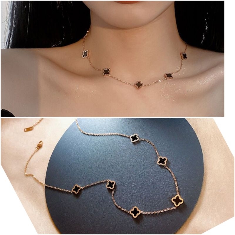 Kalung Titanium Asli Premium Quality Anti karat anti alergi Stainless steel ori Branded band Kt01