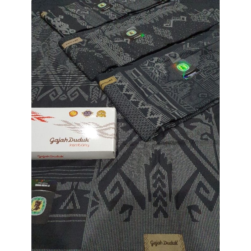 SARUNG GAJAH DUDUK ASIA KEMBANG BLACK SERIES