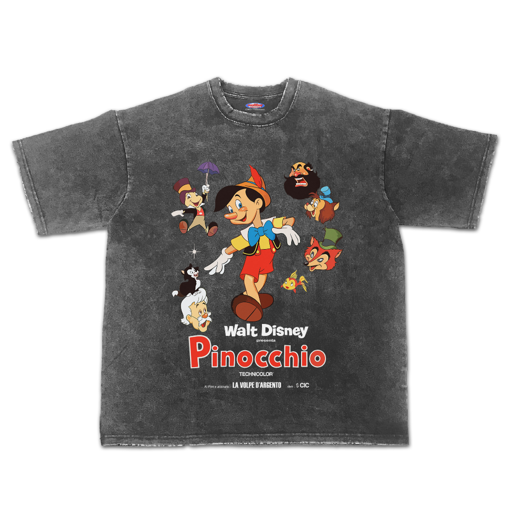 Kaos Pinocchio Disney Oversize Stone Wash