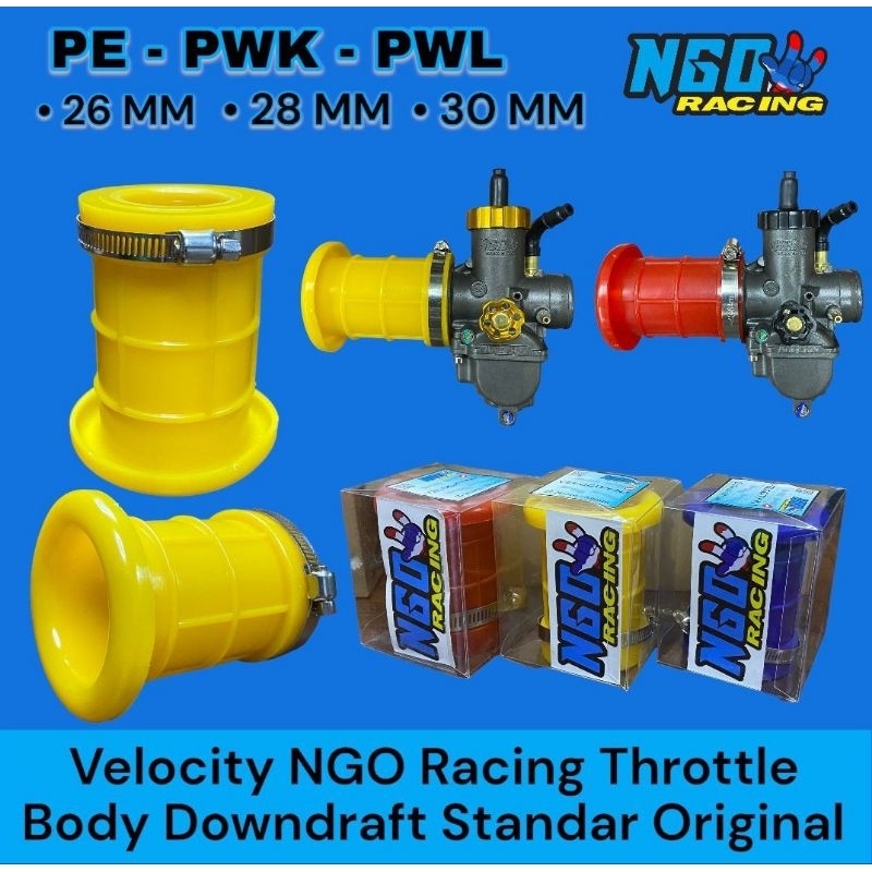 velocity rubber ngo racing tb thorttle body downdraft karbu pe pwk pwl 24 26 28 30 karet tb