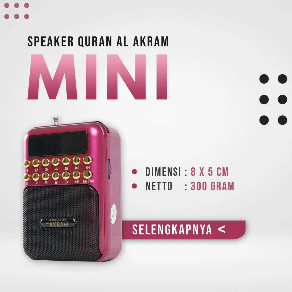 Al Akram - Speaker Murottal Akram - Series Mini