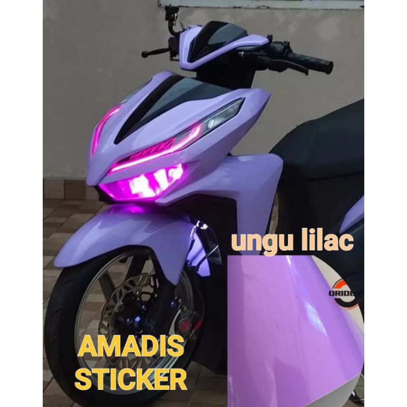 stiker skotlet ungu lilac glossy scotlite motor glossy sticker warna ungu lilac