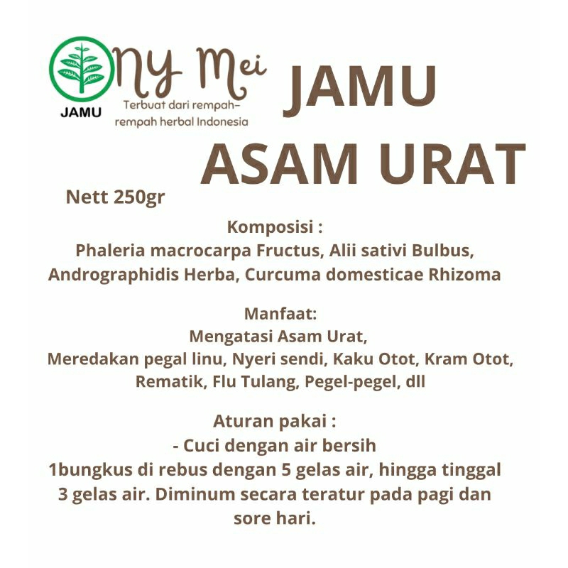 Jamu Godog Asam Urat Pegal linu