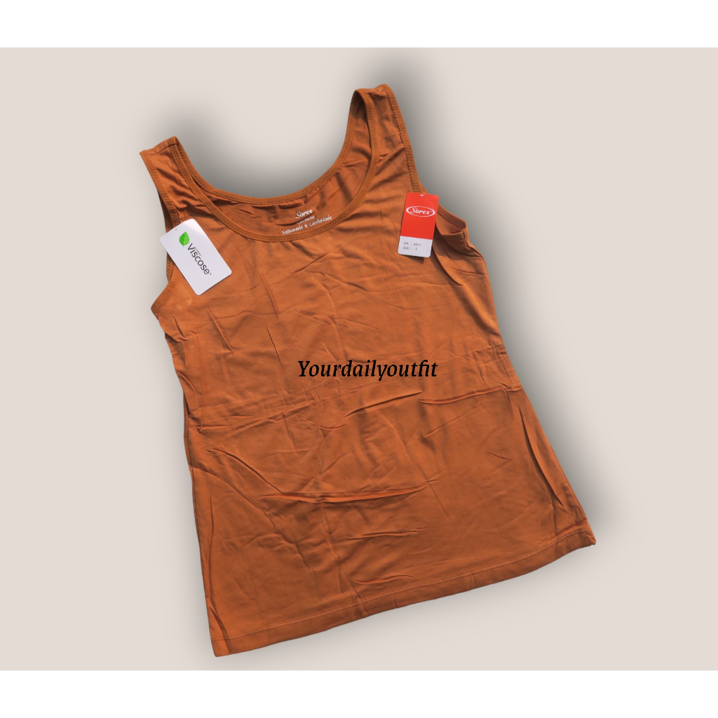 SOREX Tanktop Singlet Wanita Sorex 5011 Orisinil/ Singlet Dalaman Sorex Polos / Tanktop Sorex Singlet