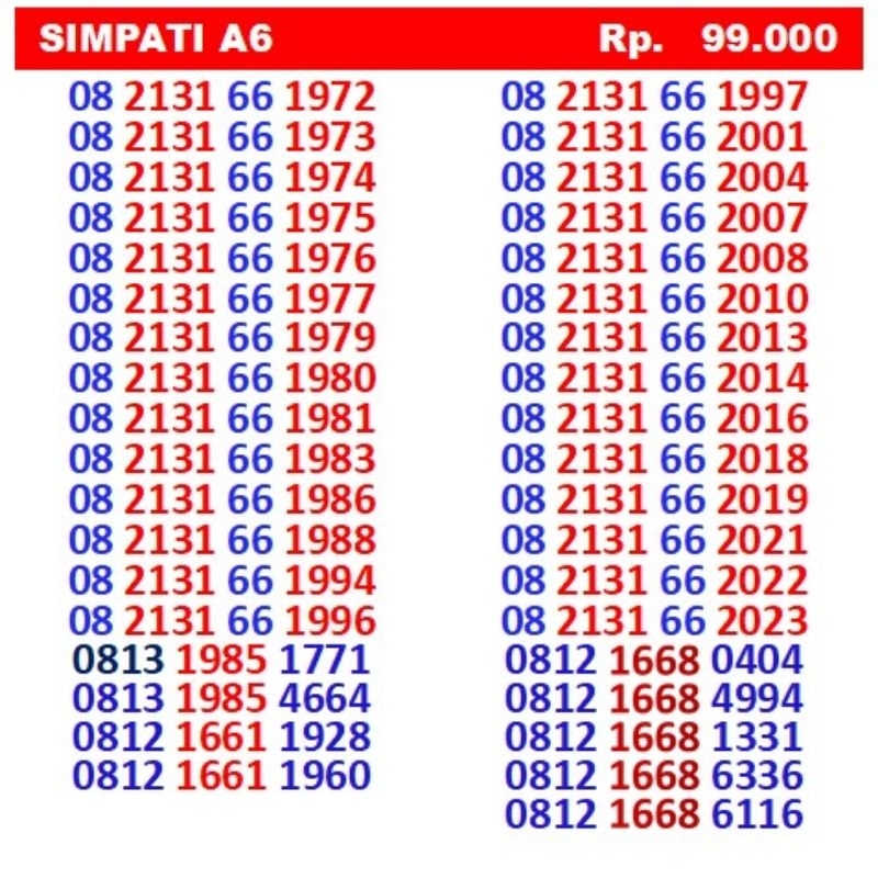 kartu simpati murah