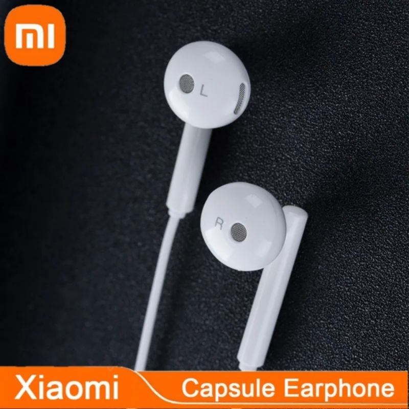 HEADSET XIAOMI ORIGINAL 100% REDMI NOTE 10 PRO GARDE A + BASS KUALITAS BAGUS SUPORT ALL JACK 3.5MM