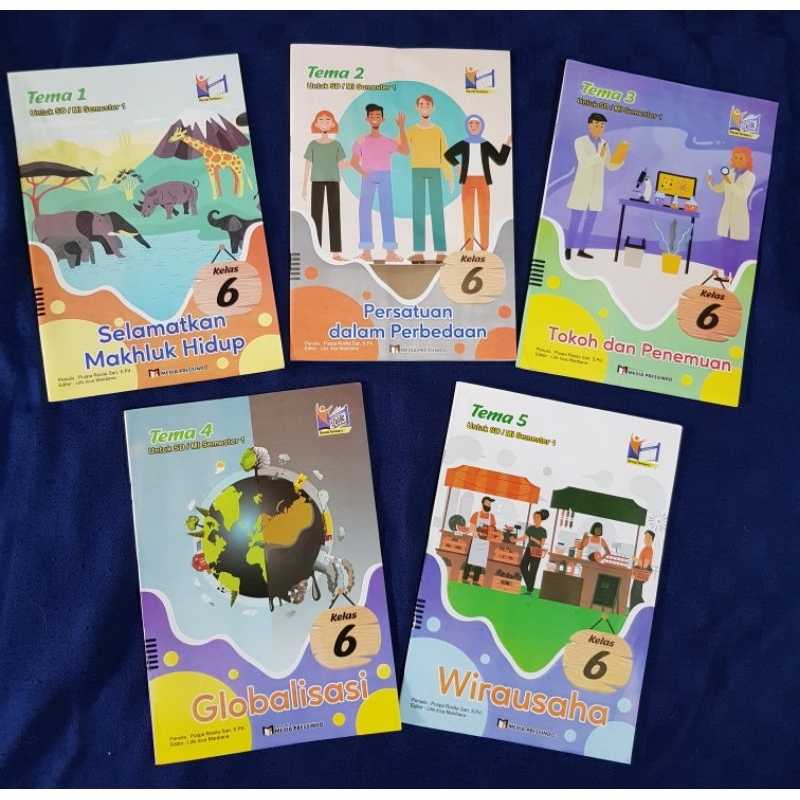 Paket LKS Tematik kelas 6 semester 1 Tema 1.2.3.4.5. Kurikulum 2013 revisi Media Pressindo
