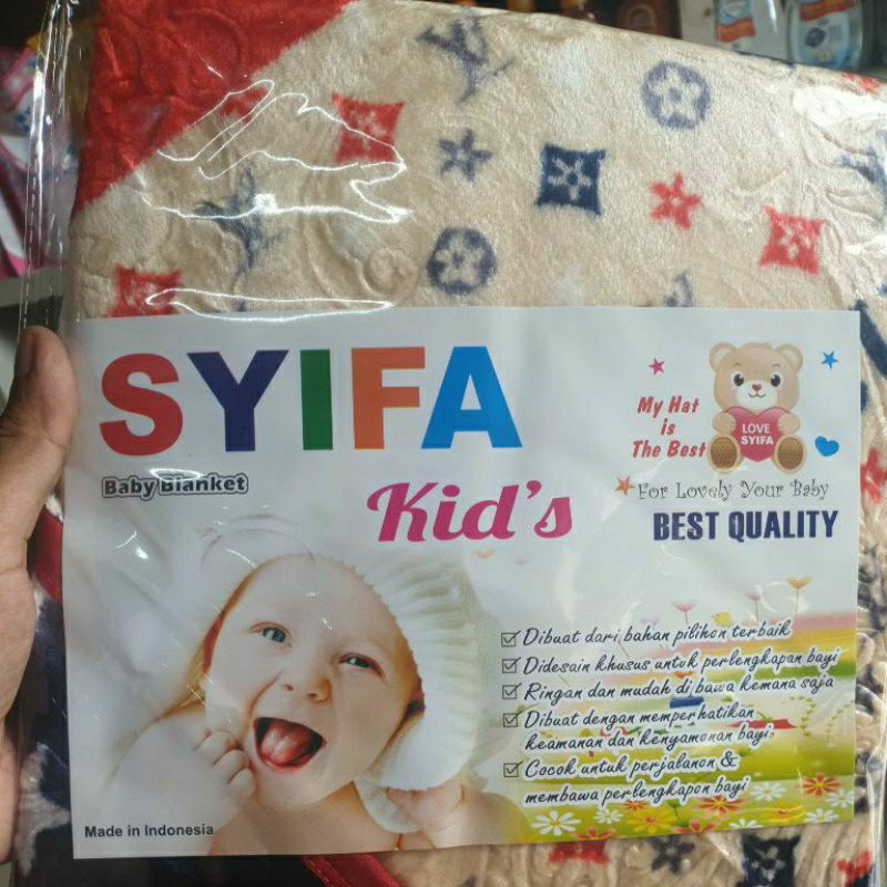 Selimut Topi Bayi Newborn YOKU / SHANIA 70x65 cm Beludru Lembut Selimut Baby Blanket Bulu-Bulu