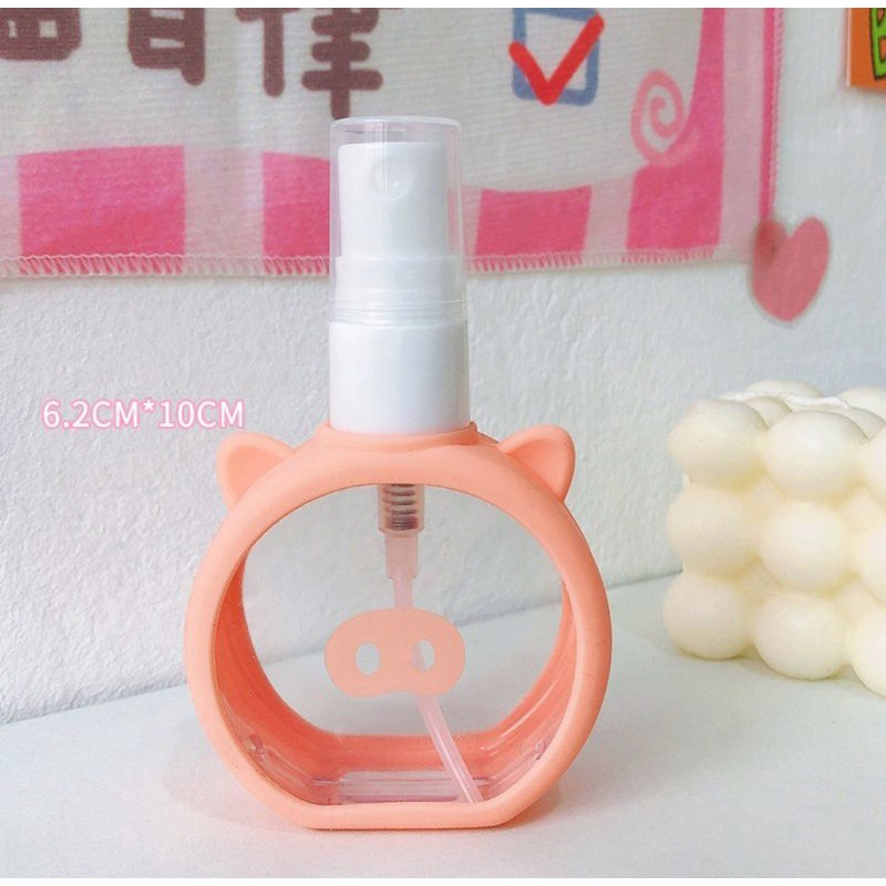 (clashop)Botol Spray Parfum Karakter / Perfume Bottle Travel 55ml Multifungsi / Botol Hand Sanitizer Karakter Import / Botol Travel Plastik