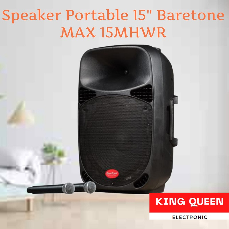Speaker Portable 15" Baretone 15MHWR