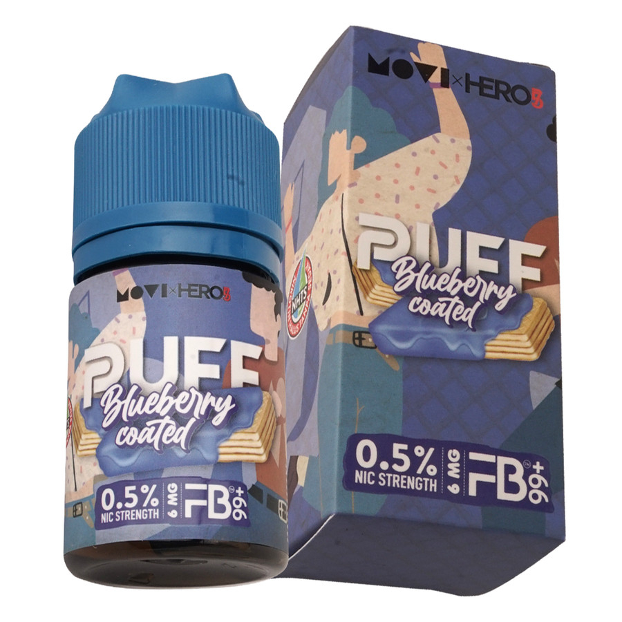 Puff Blueberry Wafer 60ml 3mg 6mg 9mg by Movi x Hero57