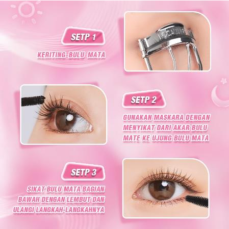 ^ KYRA ^ Pinkflash Maskara Curl Mascara Waterproof OhMyWink Maskara Day &amp; Night Lengthening Volume Longlasting