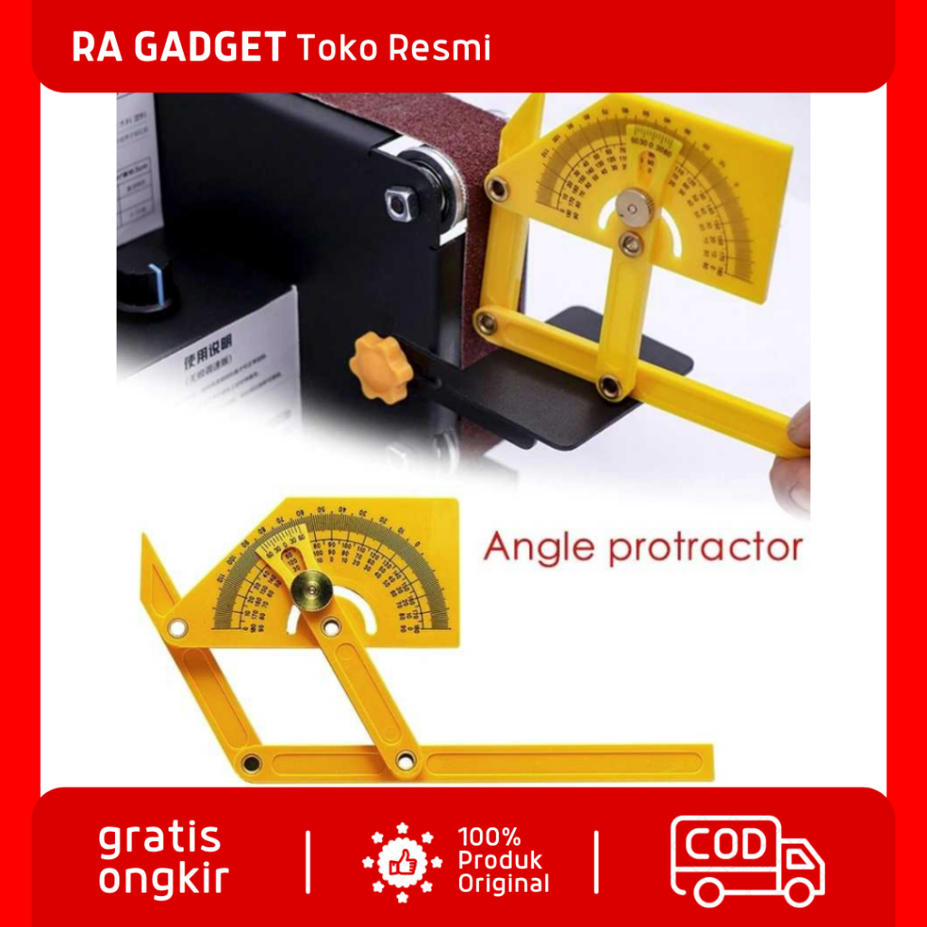 Alat Ukur Kayu Busur Derajat Angle Finder Woodworking / Penggaris Busur Derajat Sudut Siku Keramik P
