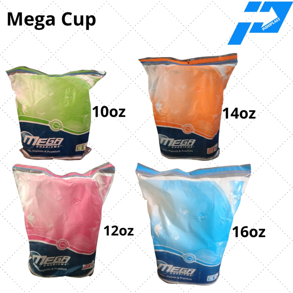 Gelas Plastik/Gelas Kopi/Mega Cup 10oz 12oz 12oz 16oz