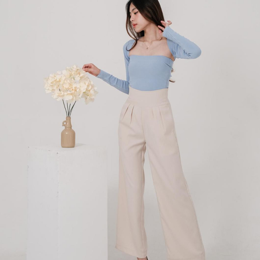 Meghan HW Culotte —— Ocha Wear | High Waist Cullote | Celana Panjang Kulot Wanita | Cargo Pants Premium