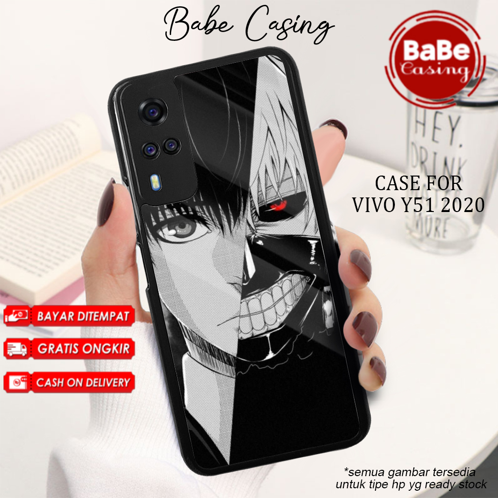Case Vivo Y51 2020 Casing Anime Kaneki Case Hp Kondom Hp Case Aesthetic Case Anime Pelindung Hp Vivo