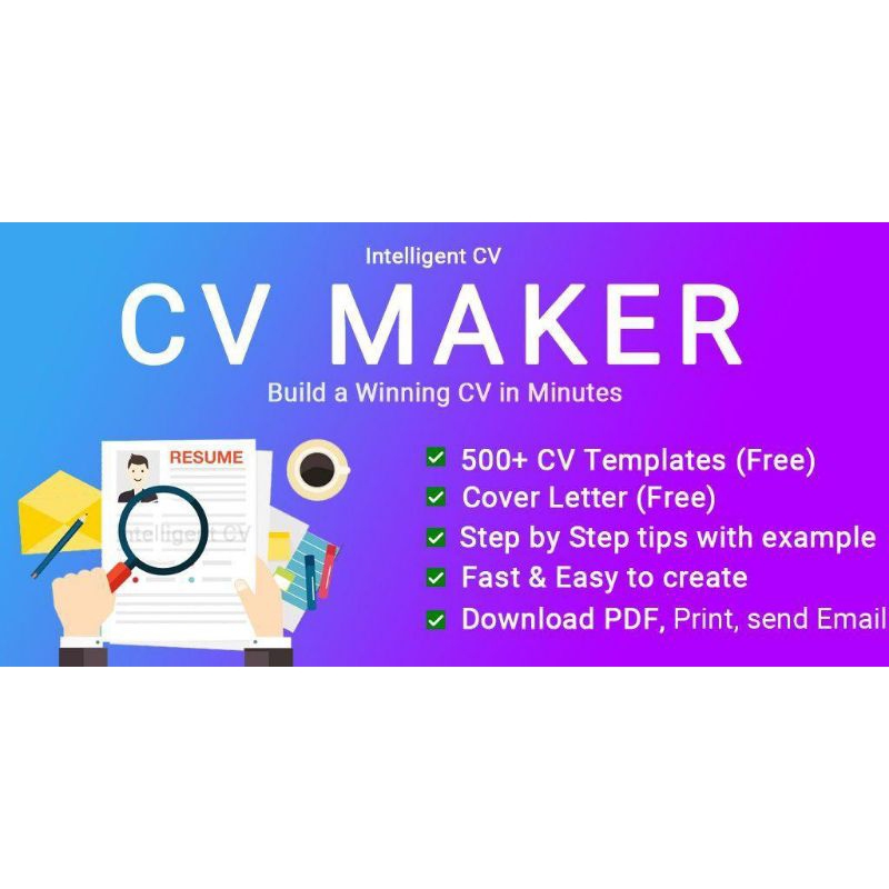 Software Aplikasi pembuat Resume Cv Maker Android