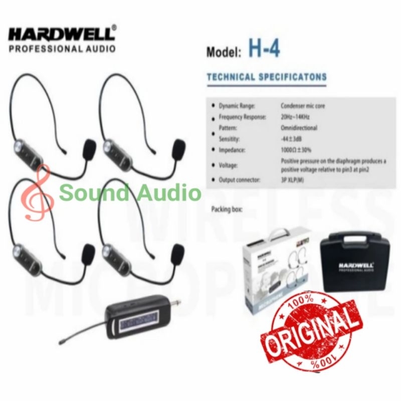 mic hardwell h4 mic bando hardwell h 4 barang dijamin original