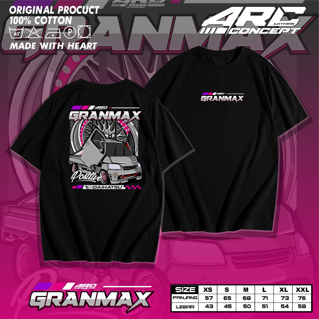 Kaos PICK UP GRAND MAX - Baju Mobil Daihatsu Pickup Grandmax Otomotif Cutton Combed