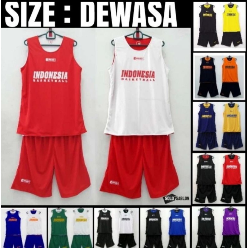 JERSEY BASKET INDONESIA / JERSEY BAKET TIMNAS INDONESIA / Bolak-balik